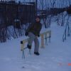 Качели в сугробе