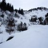 "Раздолбаный" спуск по роуту, в нижней части.