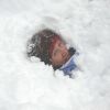 Домбай. Снега действительно по горло.