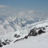 Большой Кавказский хребет; вид с Эльбруса