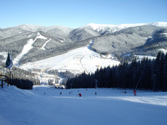 на горе Буковель