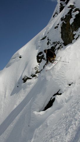 Северный цирк Чегета. Апрель 2009.