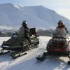 Катание на снегоходе в Хибинах