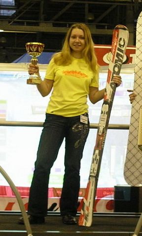 2008 год, февраль, выставка In_Sports, соревнования на тренажере SkyTec