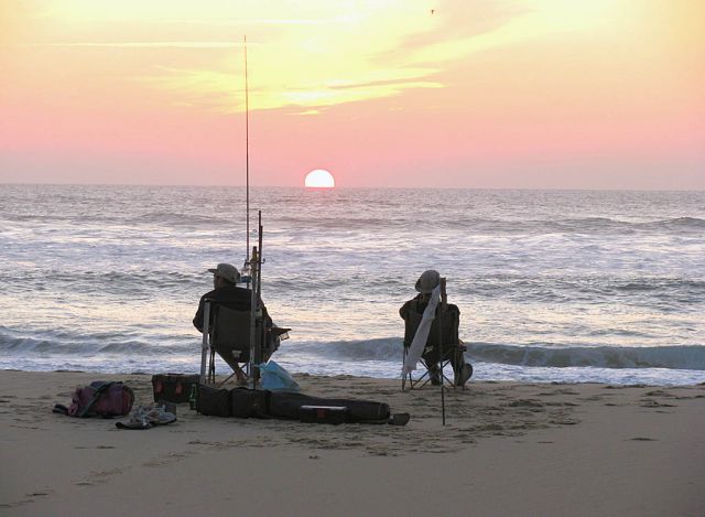 Biscarrosse, вечерняя рыбалка