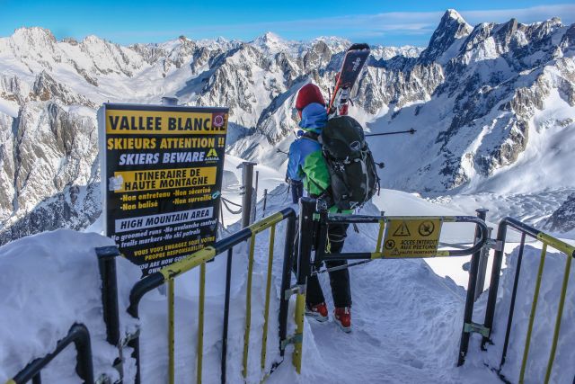 Вход в Vallée Blanche. Шамони