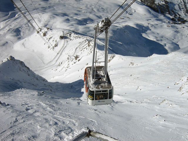 Вагон на Aiguille Rouge