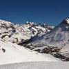 Вид на Tignes