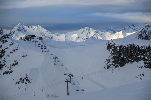 La Plagne вечер 25 января 14