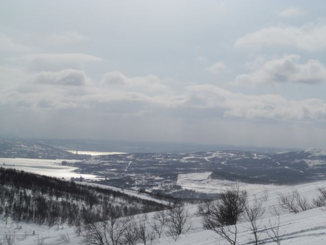 Мишуково.Мурманск через залив.