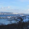 Мишуково.Мурманск через залив.