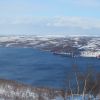 Мишуково.Мурманск через залив.