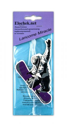 Ароматизатор сноубордист, аромат Lancome Miracle
