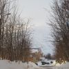 В городе.
