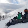 Перед спуском на второй подьемник