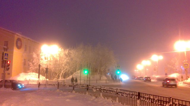 Туман над городом...