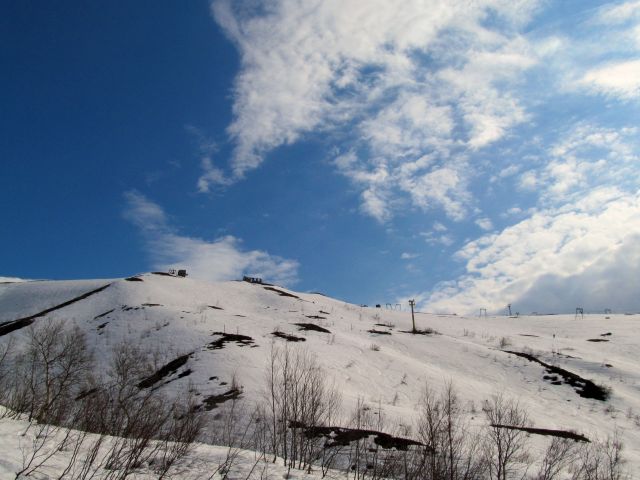 Солнце и снег на Северах.