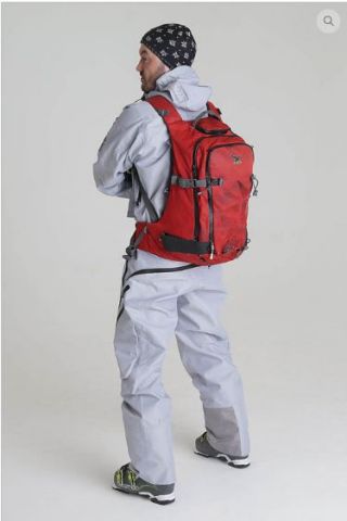 Горнолыжный комбинезон Montblanc Freerider утепленный (серый) размер S (вид сзади)