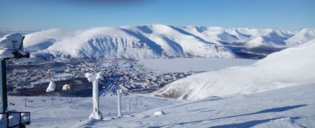 Кировск -вид с креселки.