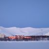 Кировск-озеро- Горы- вечер.