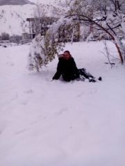 снег