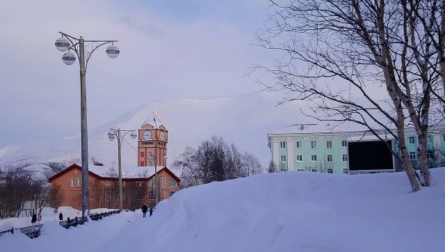 на центральной площади