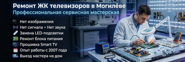Ремонт телевизоров в Могилёве
